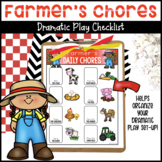 Farmer's Chores Checklist for Dramatic Play