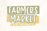 Farmer's Market - A Hand Lettered Font - Multilingual