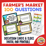 Farmer's Market Community Helpers Activity: 100 Questions 