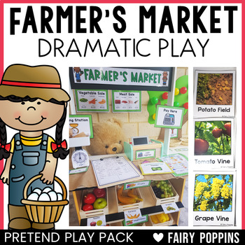 Farmer's Market Dramatic Play Center | Pretend Play, Farm by Fairy Poppins