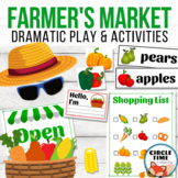 Farmer's Market Dramatic Play Harvest Pack Printable Activ