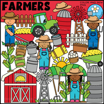 Preview of Farmers Clipart - Community Helpers