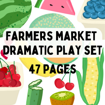 Preview of Farmers Market Dramatic Play Set