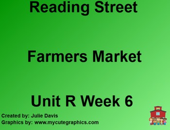 Preview of Farmers Market SmartBoard Companion Reading Street Common Core 1st Grade
