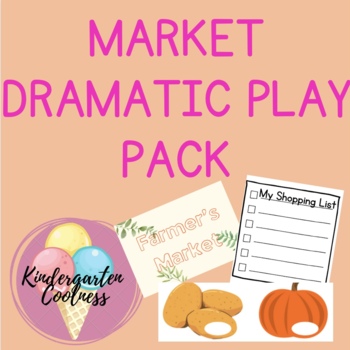 Preview of Farmers Market dramatic role play pack