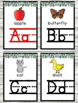 Preview of Farmhouse Alphabet Mini Posters