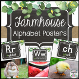 Farmhouse Alphabet Posters | Real Photographs | Consonants
