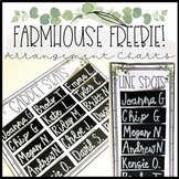 Farmhouse Arrangement Chart Freebie