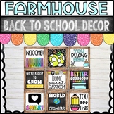 Farmhouse Back to School Posters
