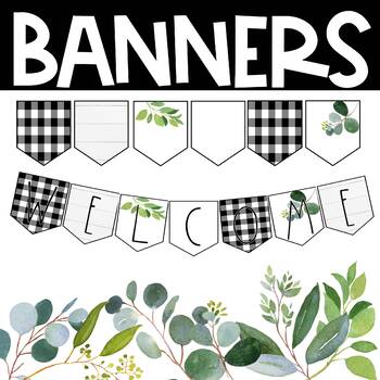 Farmhouse Banner by Confetti and Creativity | Teachers Pay Teachers