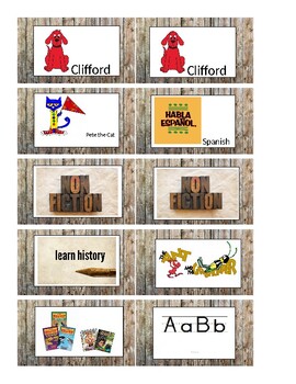 Preview of Farmhouse Book Bin Labels