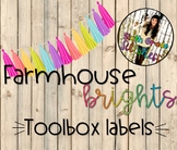 Farmhouse Brights - Toolbox Labels **With editable options!**