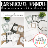 Farmhouse Bundle: Banners & Labels
