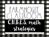 Farmhouse C.U.B.E.S. Math Strategies Bulletin Board