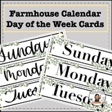 Farmhouse Calendar Cards--Days of the Week