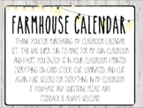 Farmhouse Calendar Set