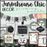 Farmhouse Chic Classroom Decor Editable GROWING BUNDLE | S