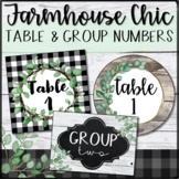Farmhouse Chic Table and Group Numbers | EDITABLE! Shiplap