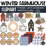 Farmhouse Christmas Clipart | Christmas Clipart | Holiday 