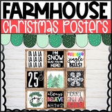 Farmhouse Christmas and Winter Holiday Posters