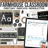Farmhouse Classroom BUNDLE: Chalk & Burlap Decor, Printabl