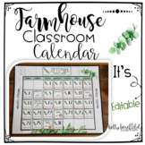 Farmhouse Classroom Calendar Display Set