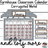 Classroom Calendar | Farmhouse Classroom | Editable Printable Calendar
