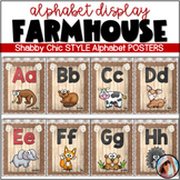 Classroom Decor: Farmhouse Theme – Alphabet Cards
