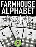 Farmhouse Classroom Decor Alphabet and numbers Posters | b
