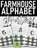 Farmhouse Classroom Decor Alphabet and numbers Posters | b
