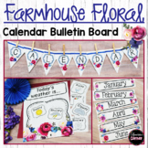 Farmhouse Classroom Decor Calendar Editable