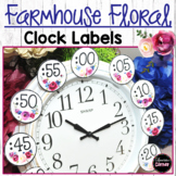 Farmhouse Classroom Decor Clock Labels