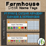 Farmhouse Classroom Decor Desk Name Tags
