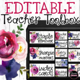 Farmhouse Classroom Decor Teacher Toolbox Labels
