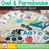 Farmhouse Owl Classroom Decor BUNDLE