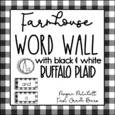 Farmhouse Classroom Decor Word Wall with Black & White Buf