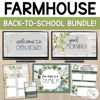 Preview of Farmhouse Classroom | Farmhouse Back to School | Farmhouse Bundle