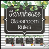 Farmhouse Classroom Rules and BONUS Poster