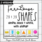 Farmhouse Classroom Shapes with White Shiplap