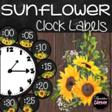 Farmhouse Classroom Theme Clock Labels