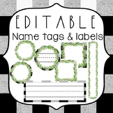 Farmhouse Classroom Theme Decor {EDITABLE Farmhouse Name Tags}