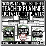 Farmhouse Classroom Theme Decor Teacher Planner Binder Edi