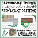 Farmhouse Slide Backgrounds | Clip Art | Google Slides | P