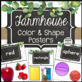 Farmhouse Color and Shape Posters | Real Photographs | 2-D