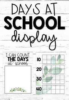 Preview of Farmhouse Days at School Ten Frame Display