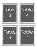 Farmhouse Decor: Table Numbers