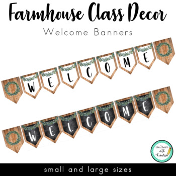 Preview of Farmhouse Decor: WELCOME BANNERS