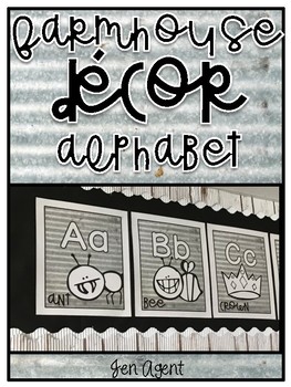 Farmhouse Decor {alphabet} by Jen Agent | TPT