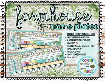 Farmhouse Desk Name Plates By Coffee Grinds And Little Minds