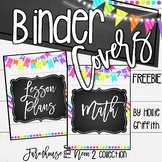 Farmhouse Flair Neon 2 Binder Covers {Editable}